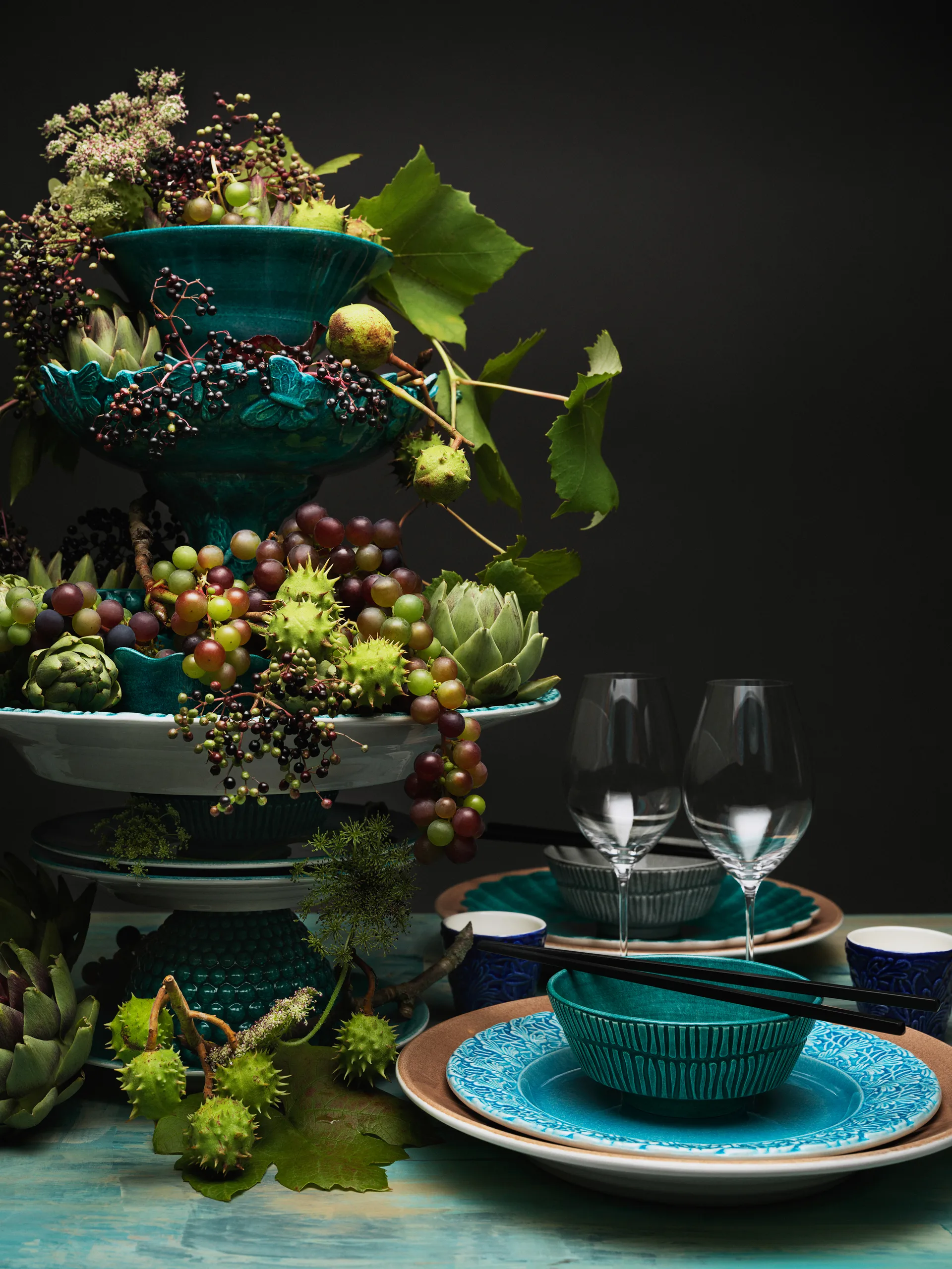 Miska Stripes 16 cm, Ocean Mateus