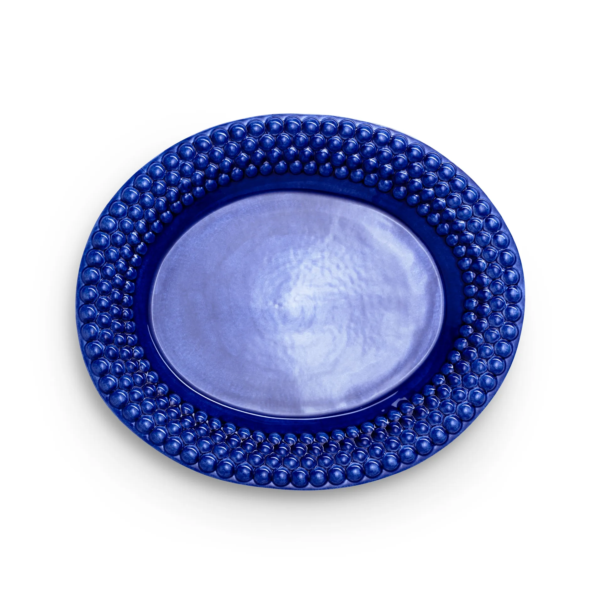 Naczynie owalne Bubbles 35 cm, Niebieski Mateus