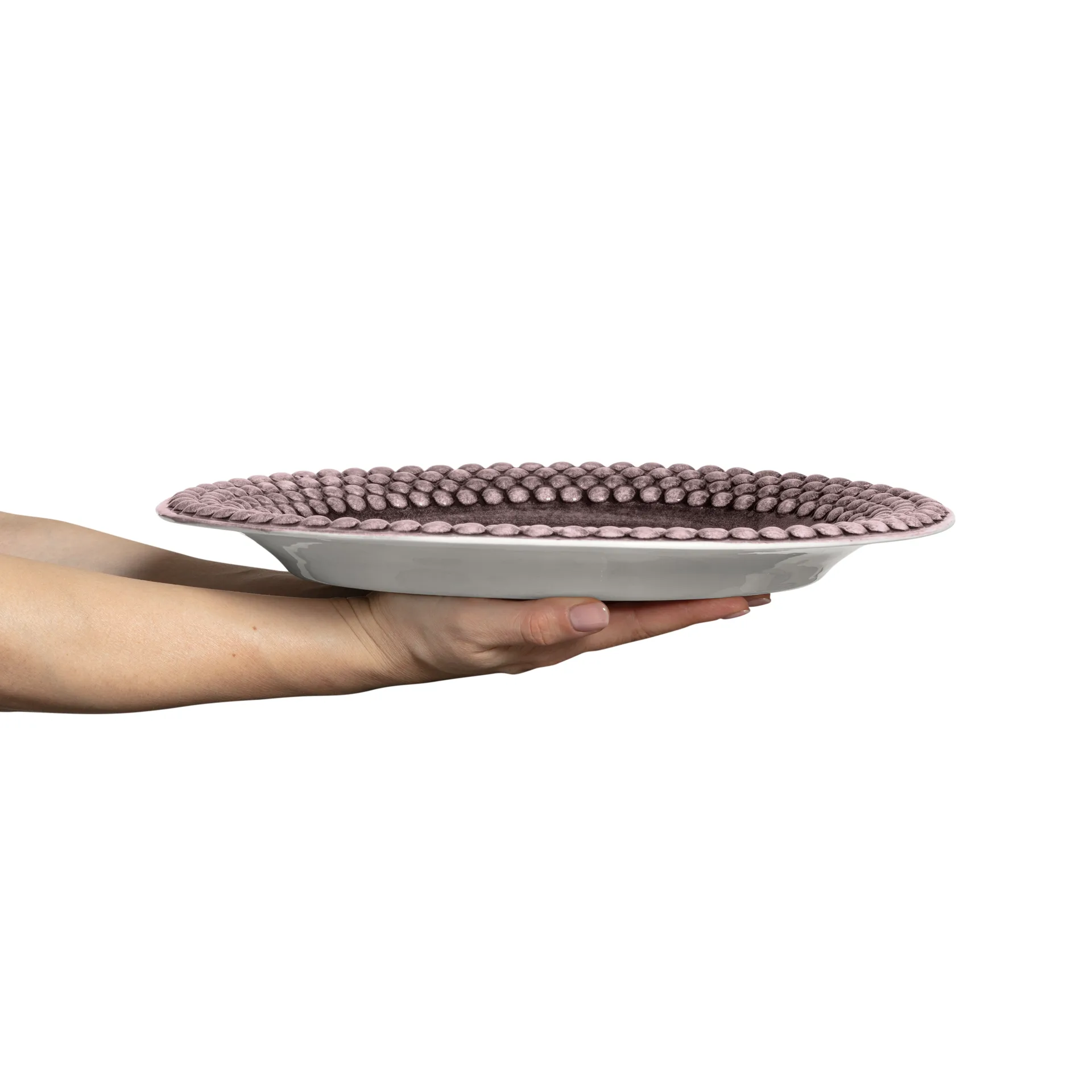 Naczynie owalne Bubbles 35 cm, Śliwka Mateus