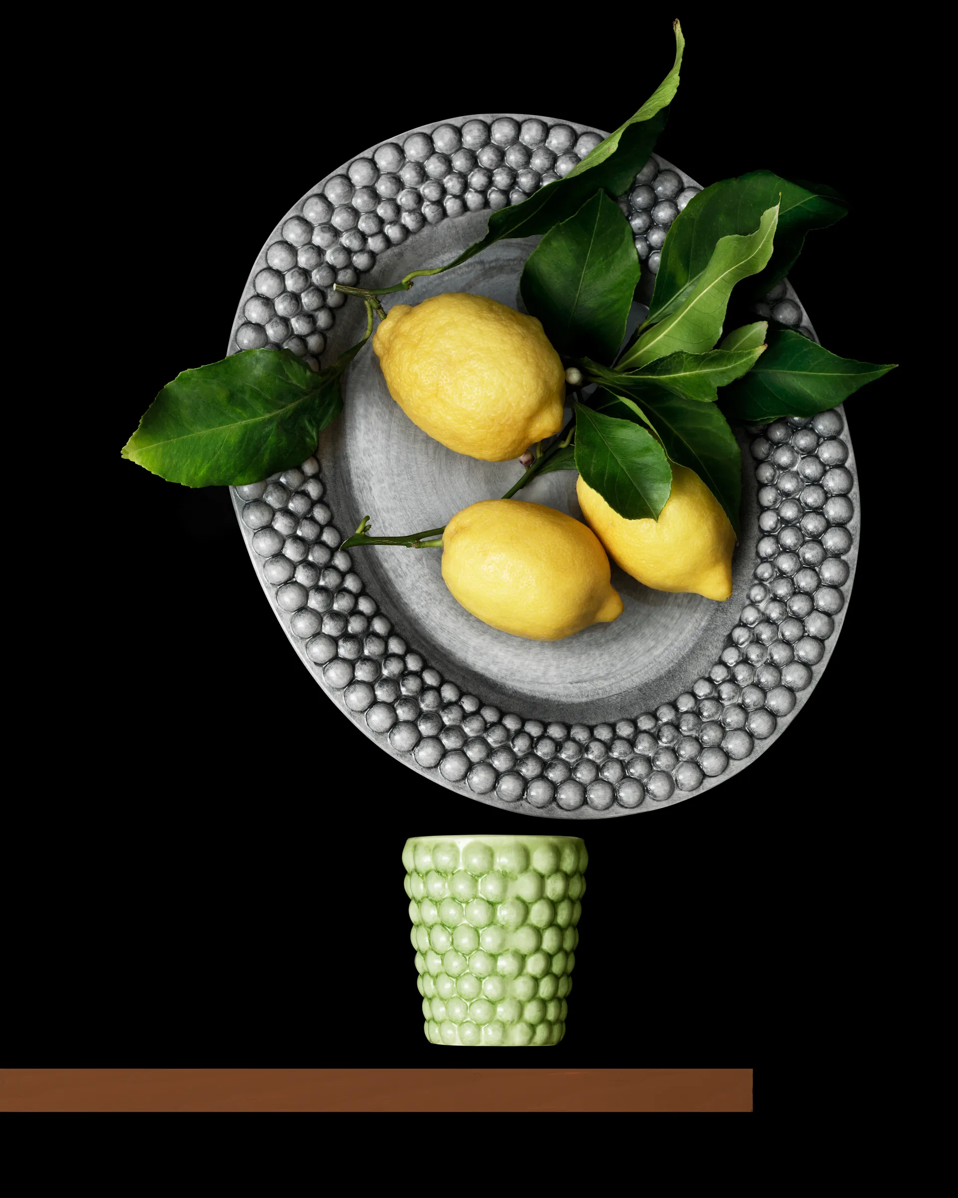 Naczynie owalne Bubbles 35 cm, Szary Mateus