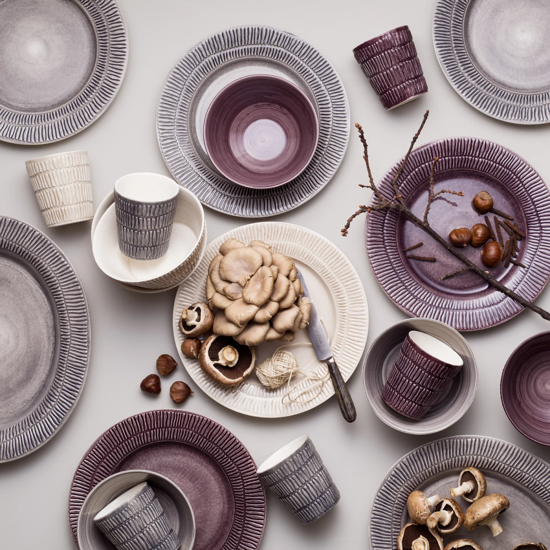 Półmisek Stripes 30x35 cm, Szary Mateus