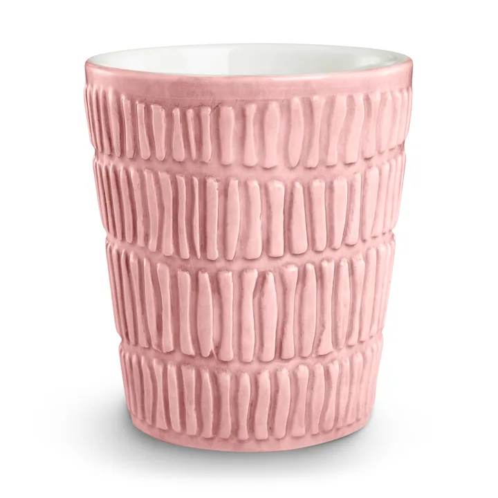 Stripes kubek 300 ml - Jasny róż - Mateus