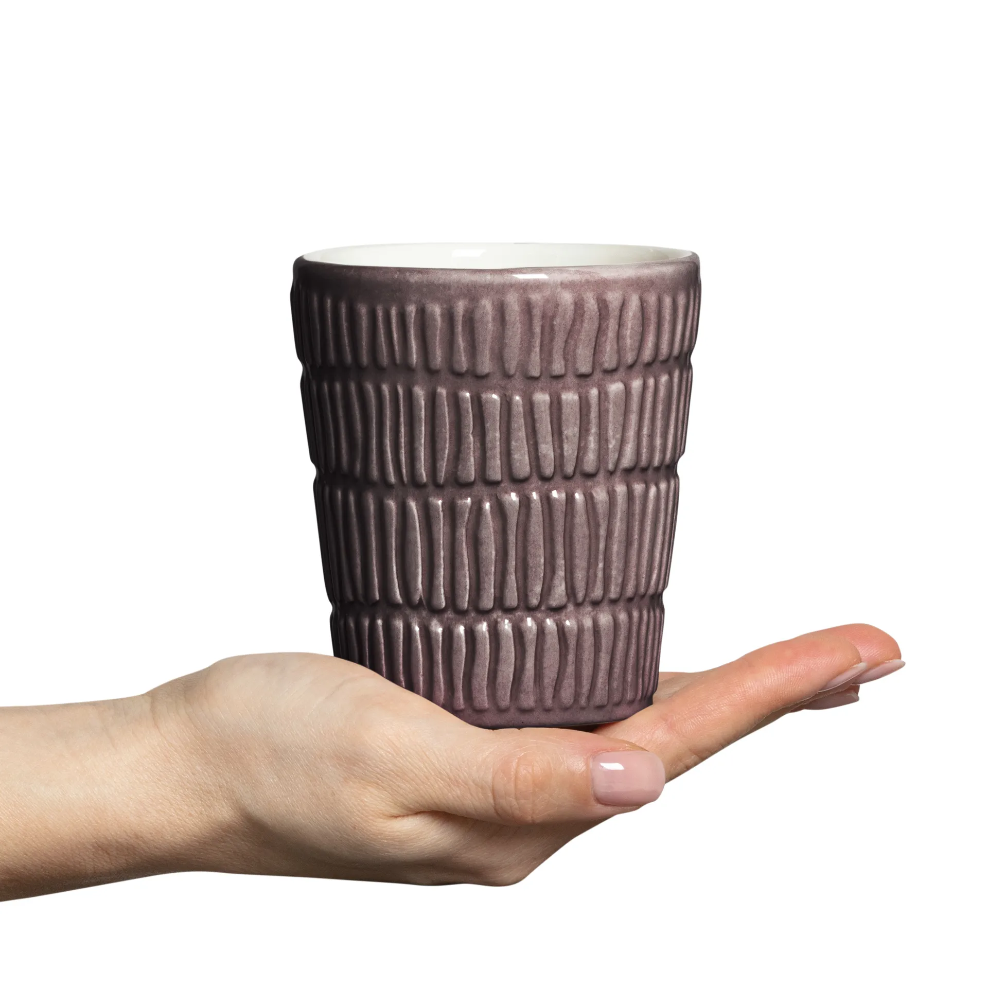 Stripes kubek 300 ml, Plum Mateus