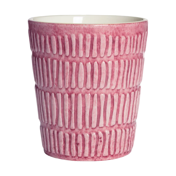 Stripes kubek 300 ml - Różowy - Mateus