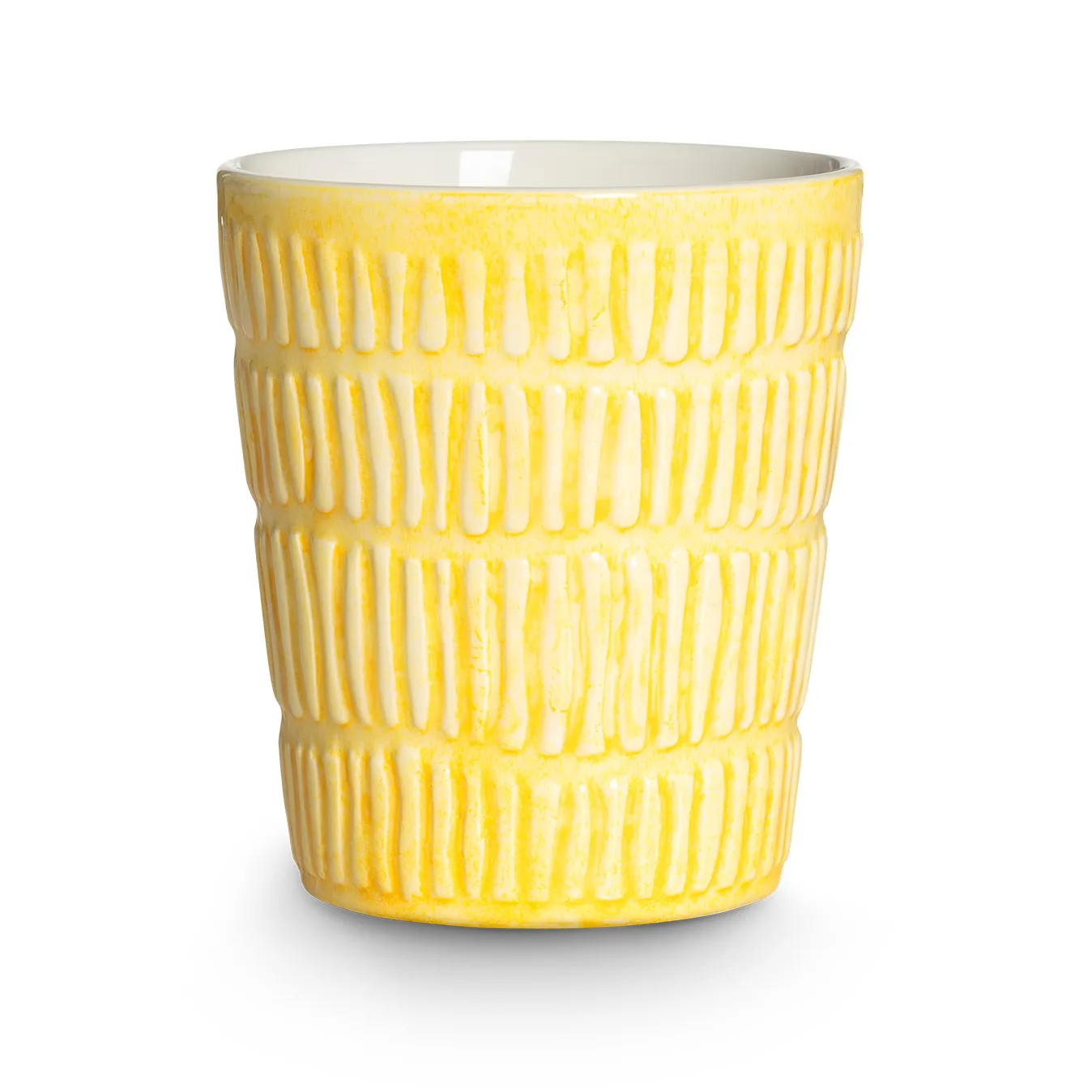 Stripes kubek 300 ml, Żółty Mateus