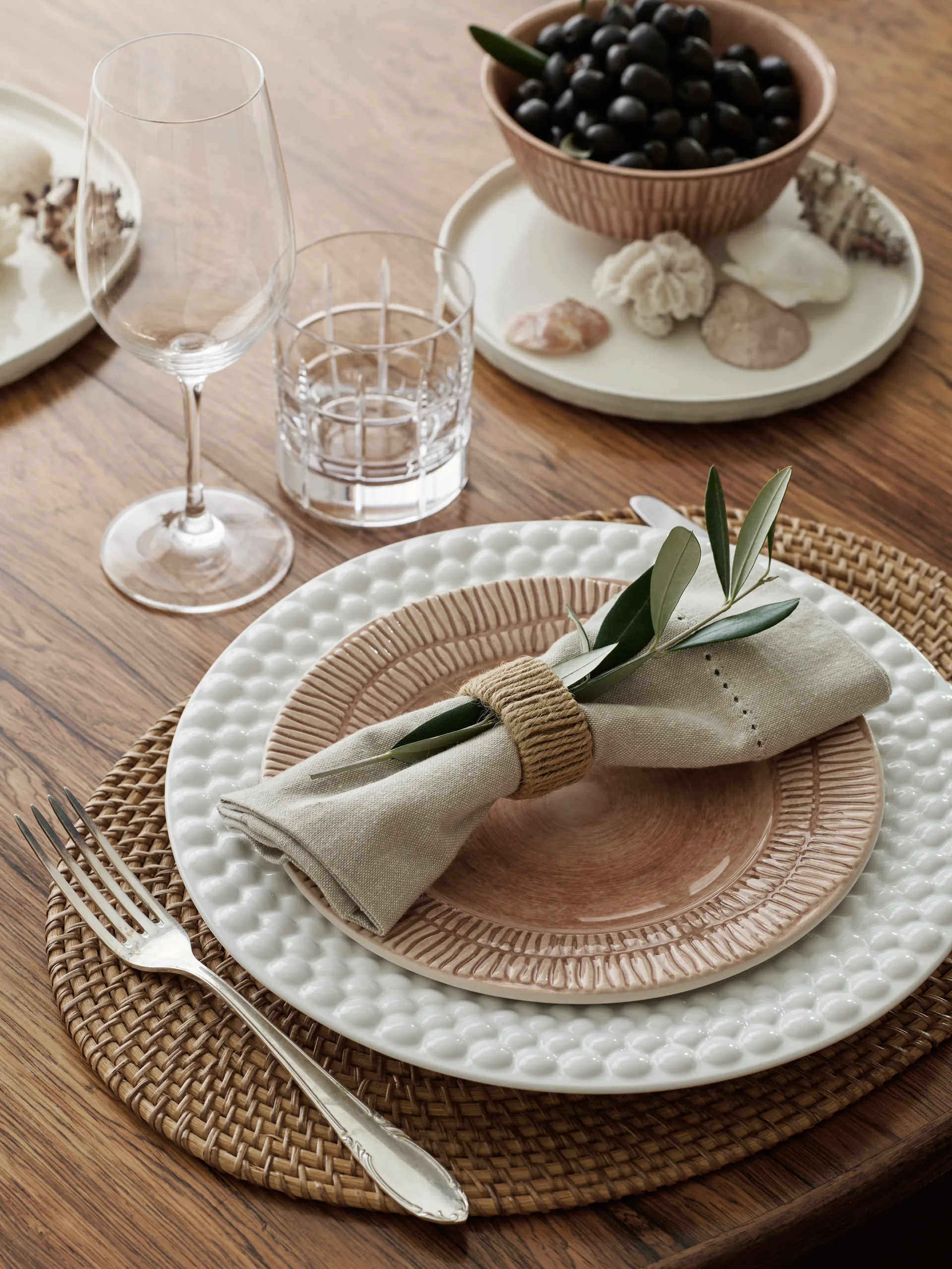 Talerz Bubbles 28 cm, Biały Mateus