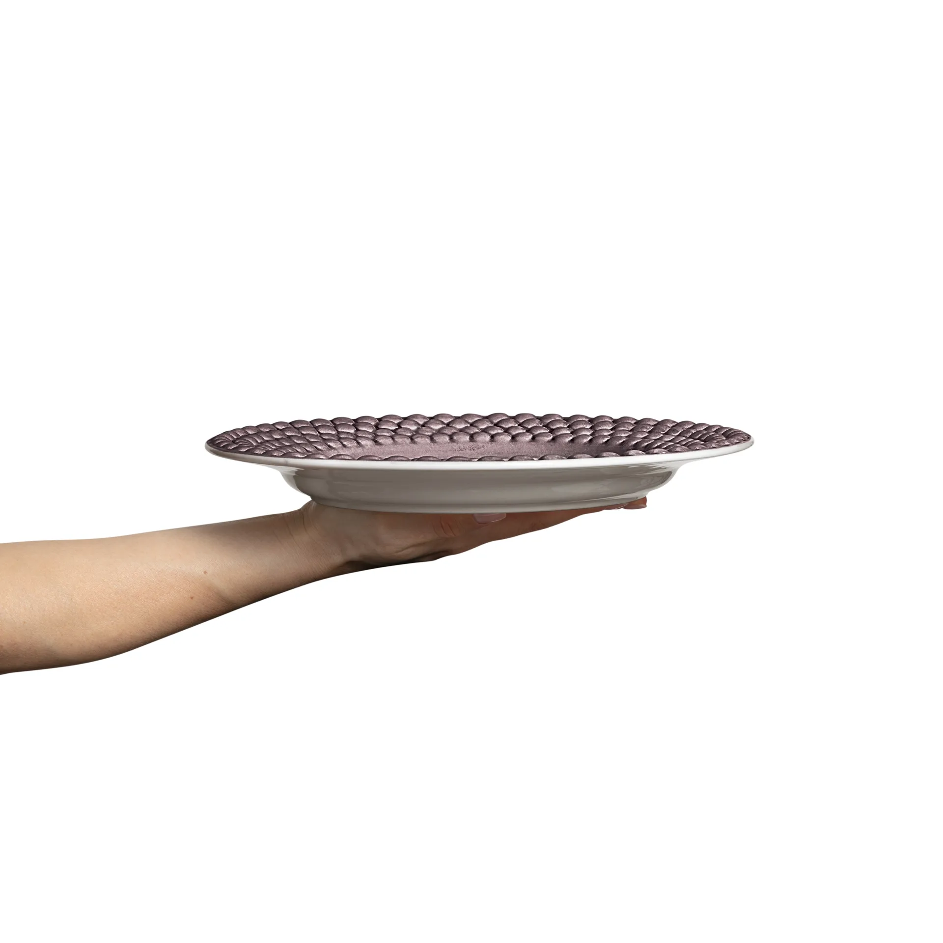 Talerz Bubbles 28 cm, Śliwka Mateus