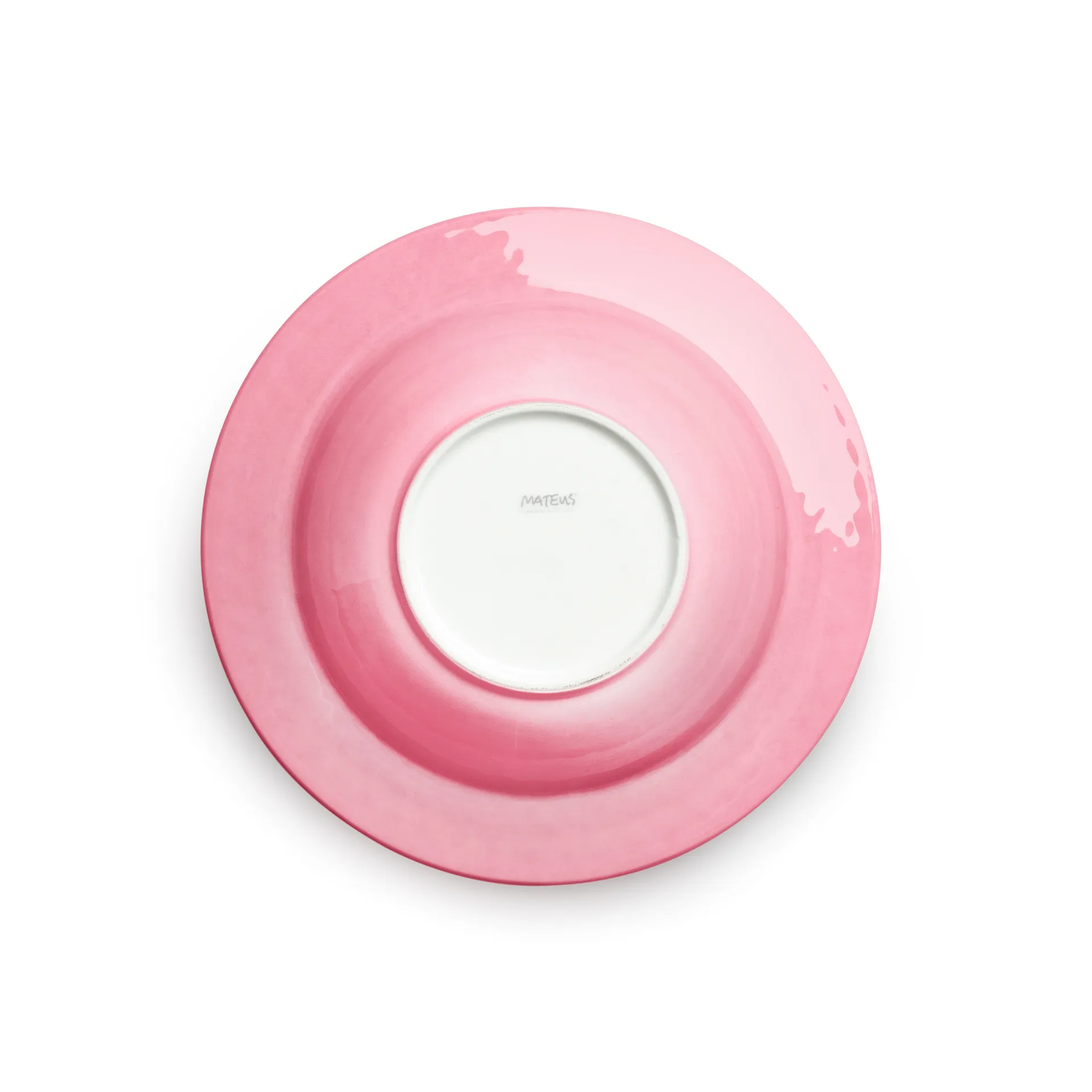 Talerz do zupy Bubbles 25 cm, Różowy Mateus