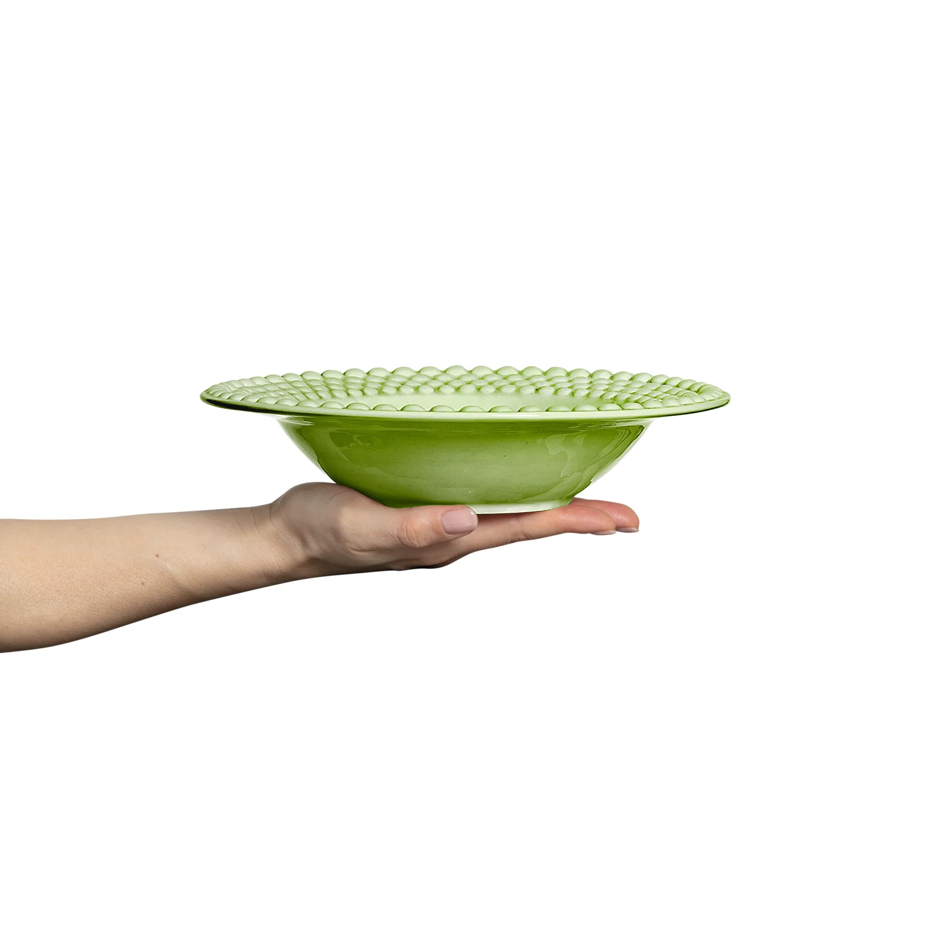 Talerz do zupy Bubbles 25 cm, Zielony Mateus