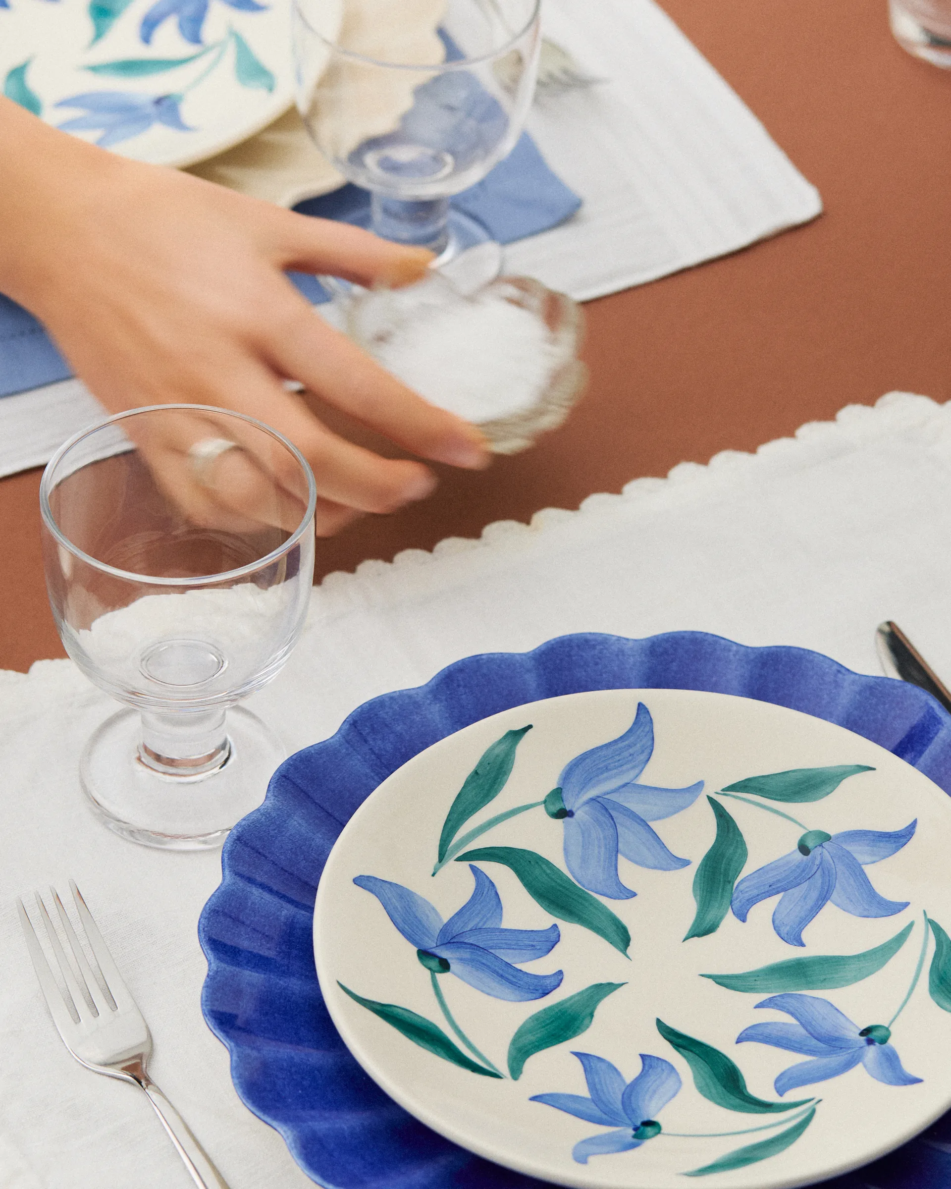 Talerz Flowers blossom Ø20 cm, Biały Mateus