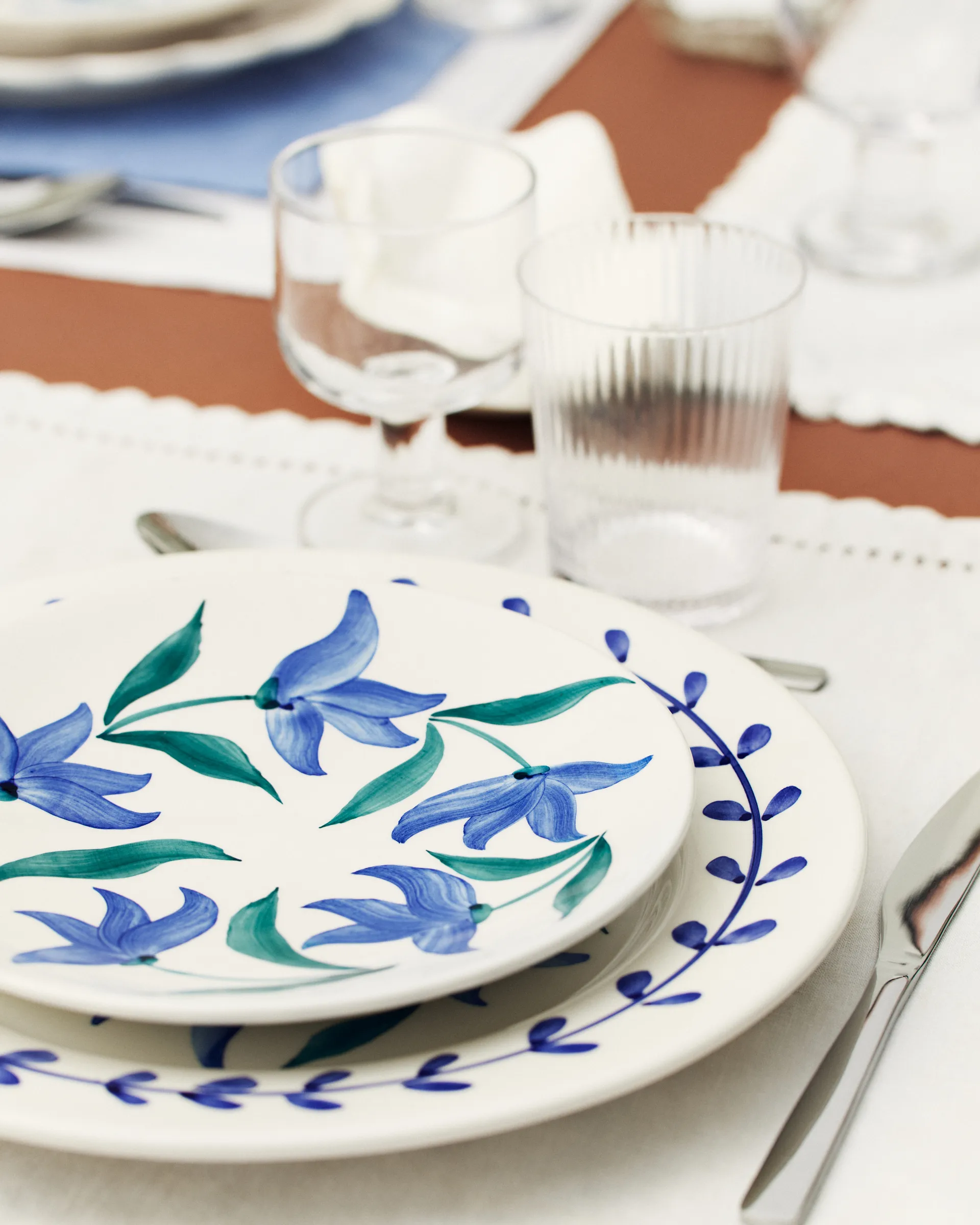 Talerz Flowers blossom Ø28 cm, Biały Mateus