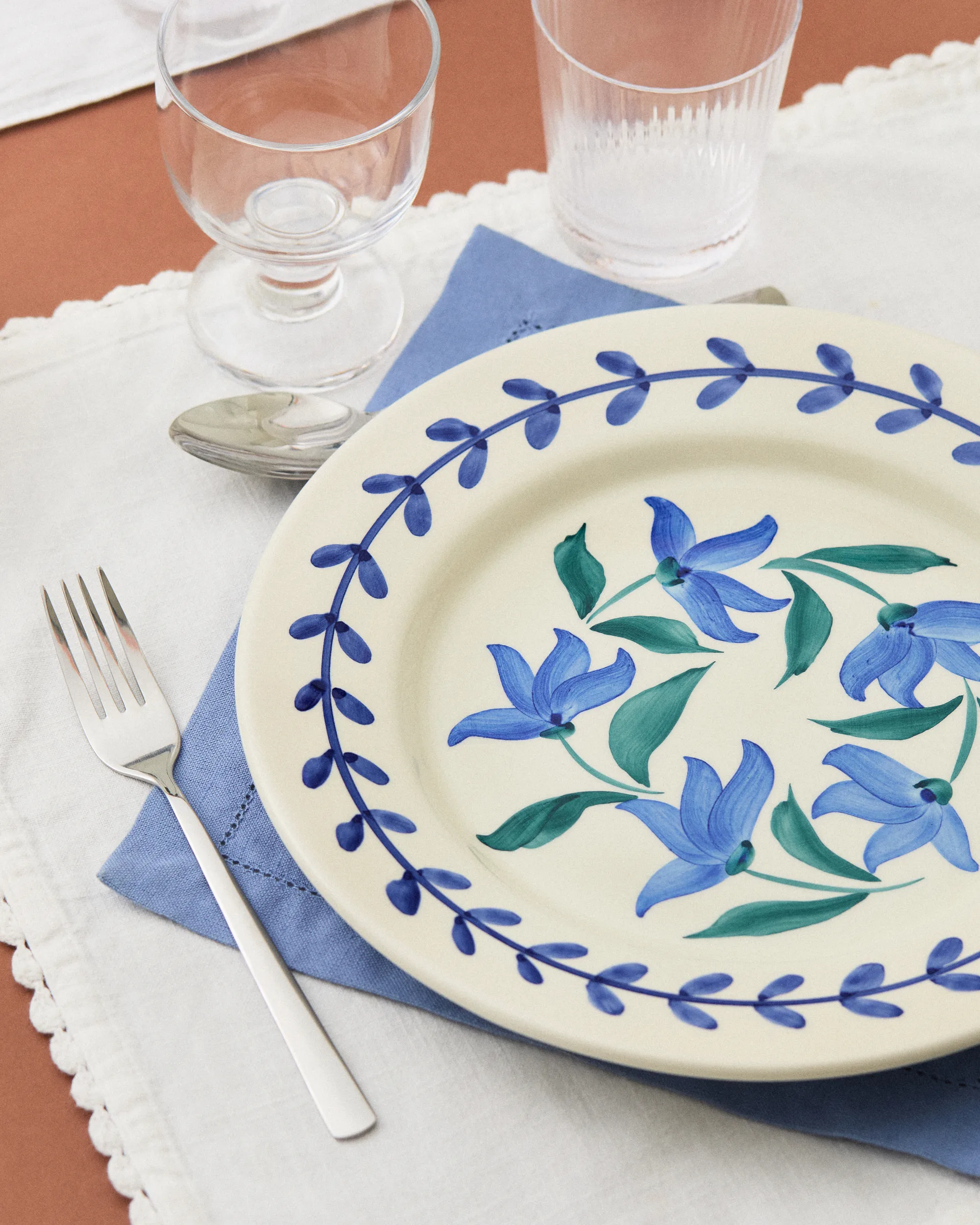 Talerz Flowers blossom Ø28 cm, Biały Mateus