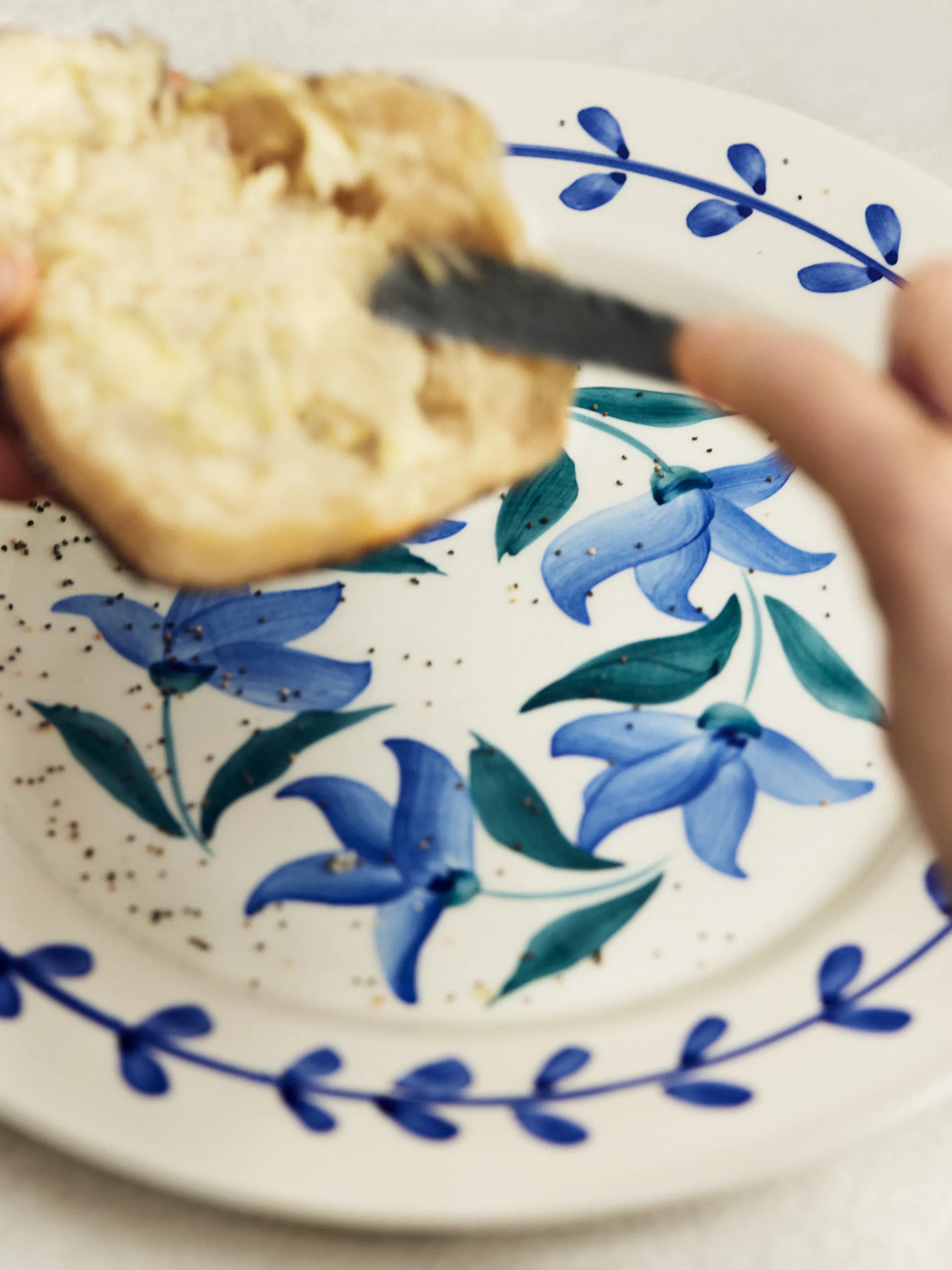 Talerz Flowers blossom Ø28 cm, Biały Mateus