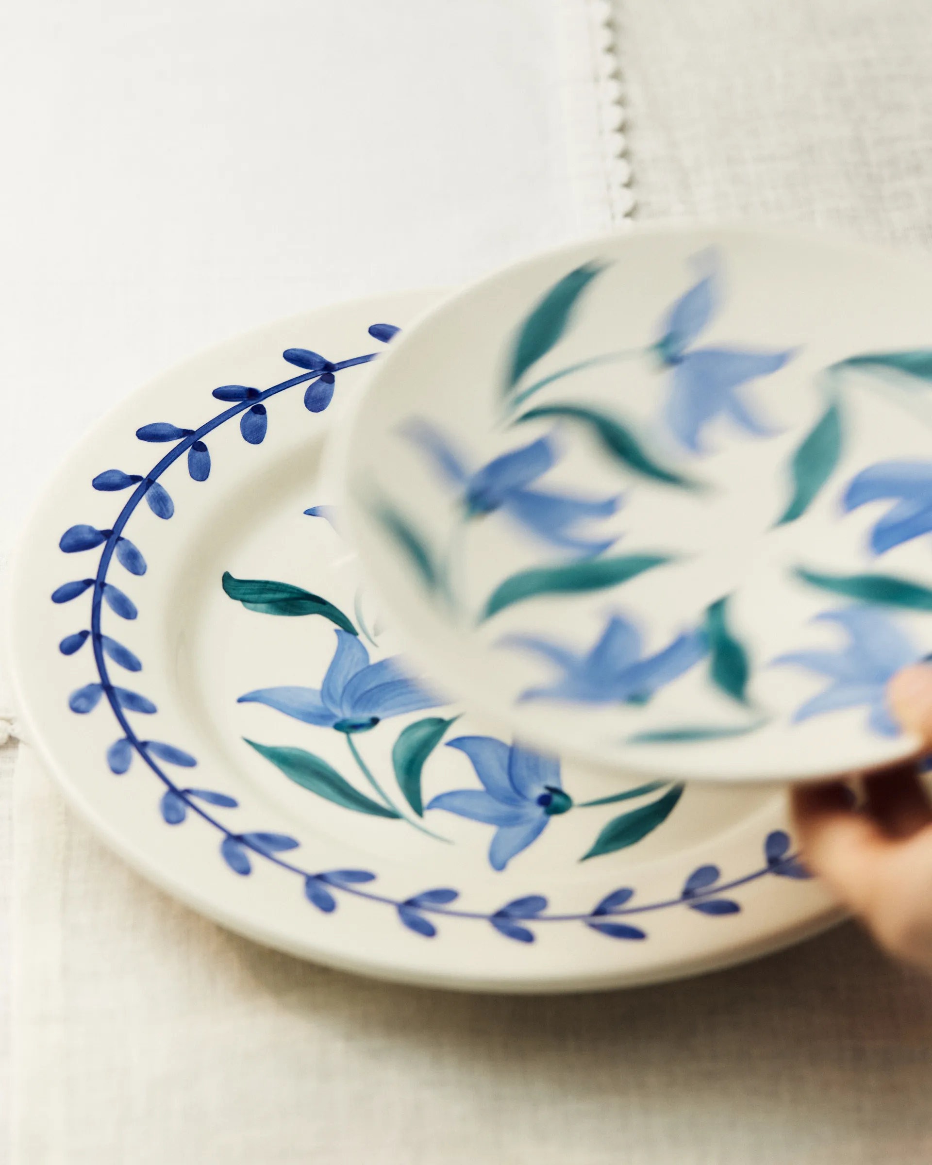 Talerz Flowers blossom Ø28 cm, Biały Mateus