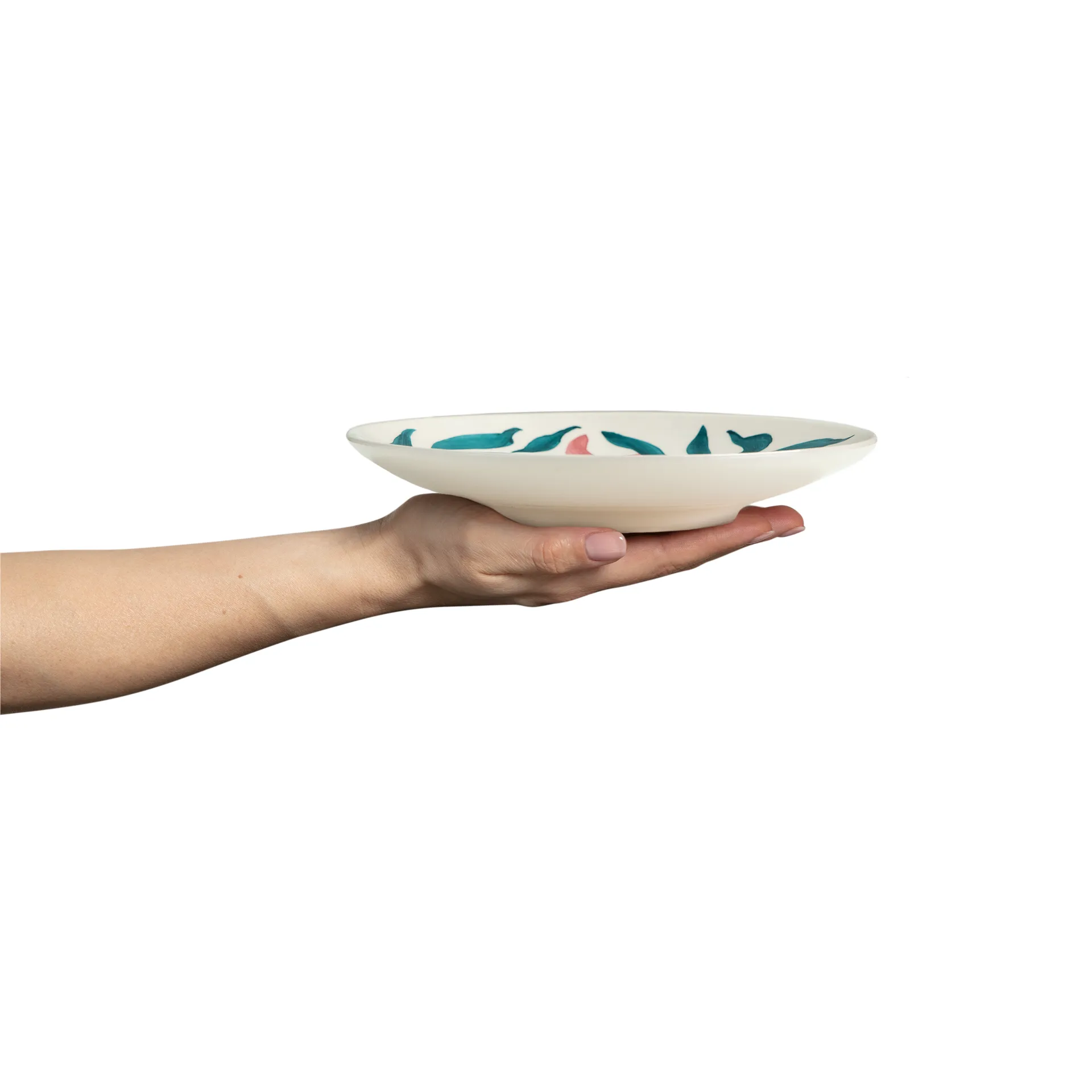 Talerz Flowers Water Lilies Ø20 cm, Biały Mateus