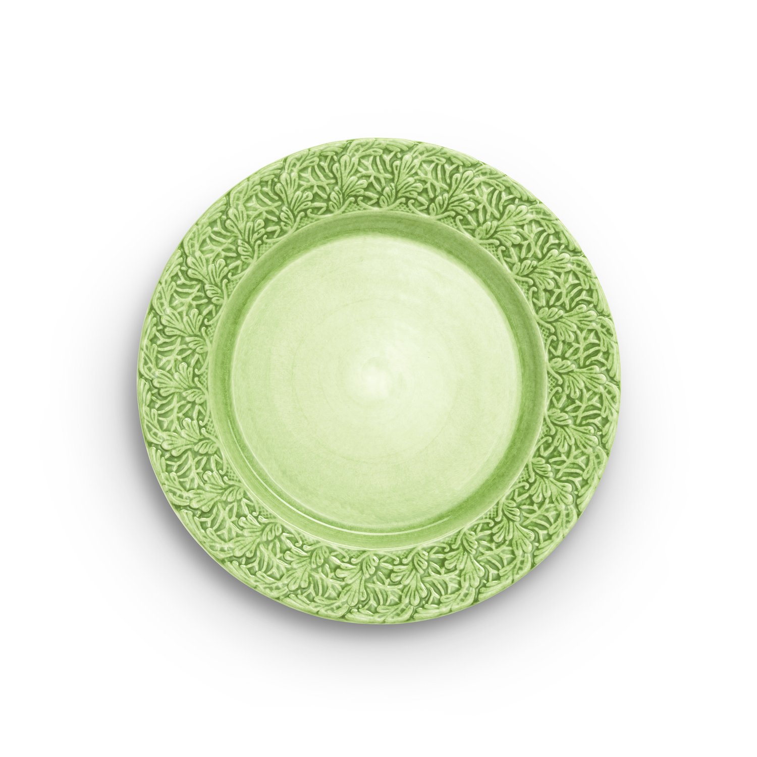 Mateus Talerz Lace 25 cm Zielony | Skandynawski Design | Talerze obiadowe | Zielony