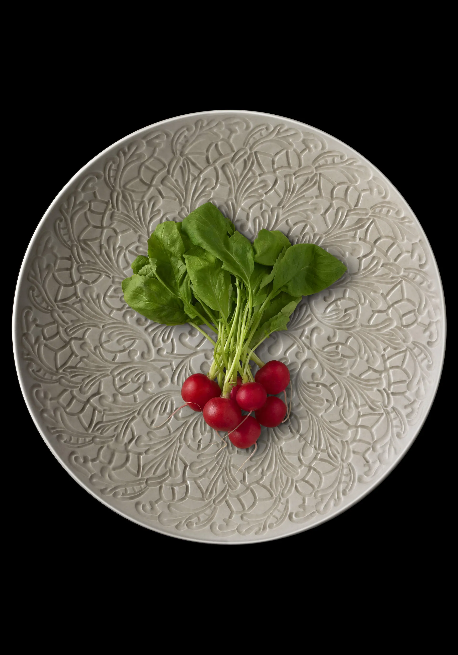 Talerz Lace 34 cm, Szary Mateus