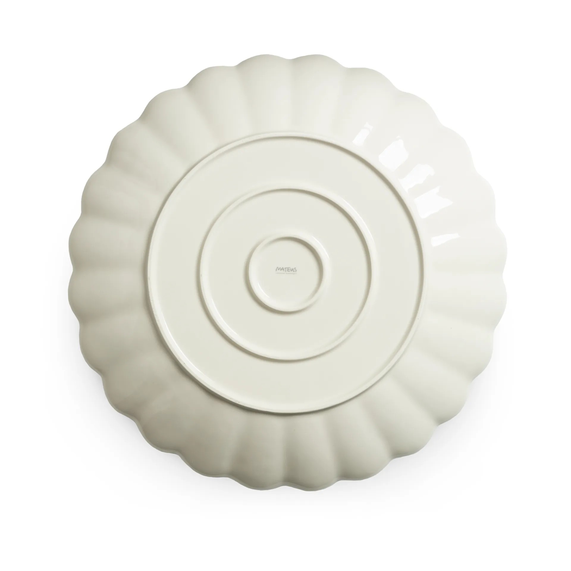 Talerz okrągły Oyster 42 cm, Zielony leśny Mateus