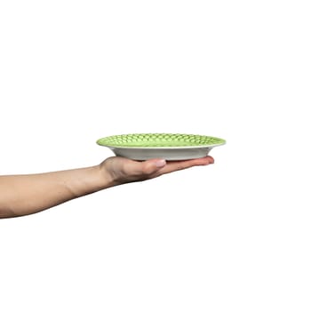 Talerz owalny Bubbles 20 cm - Zielony - Mateus