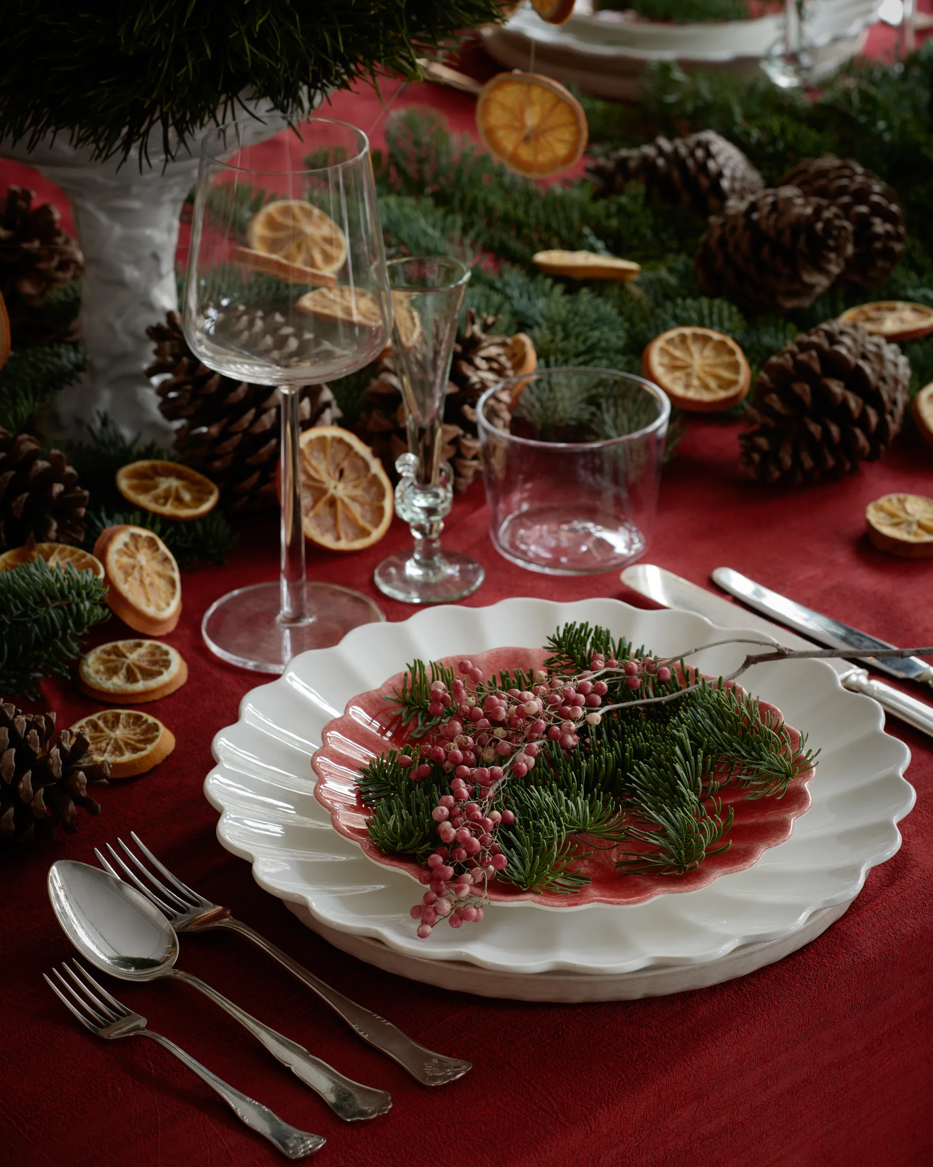 Talerz Oyster 20 cm, Czerwony Mateus