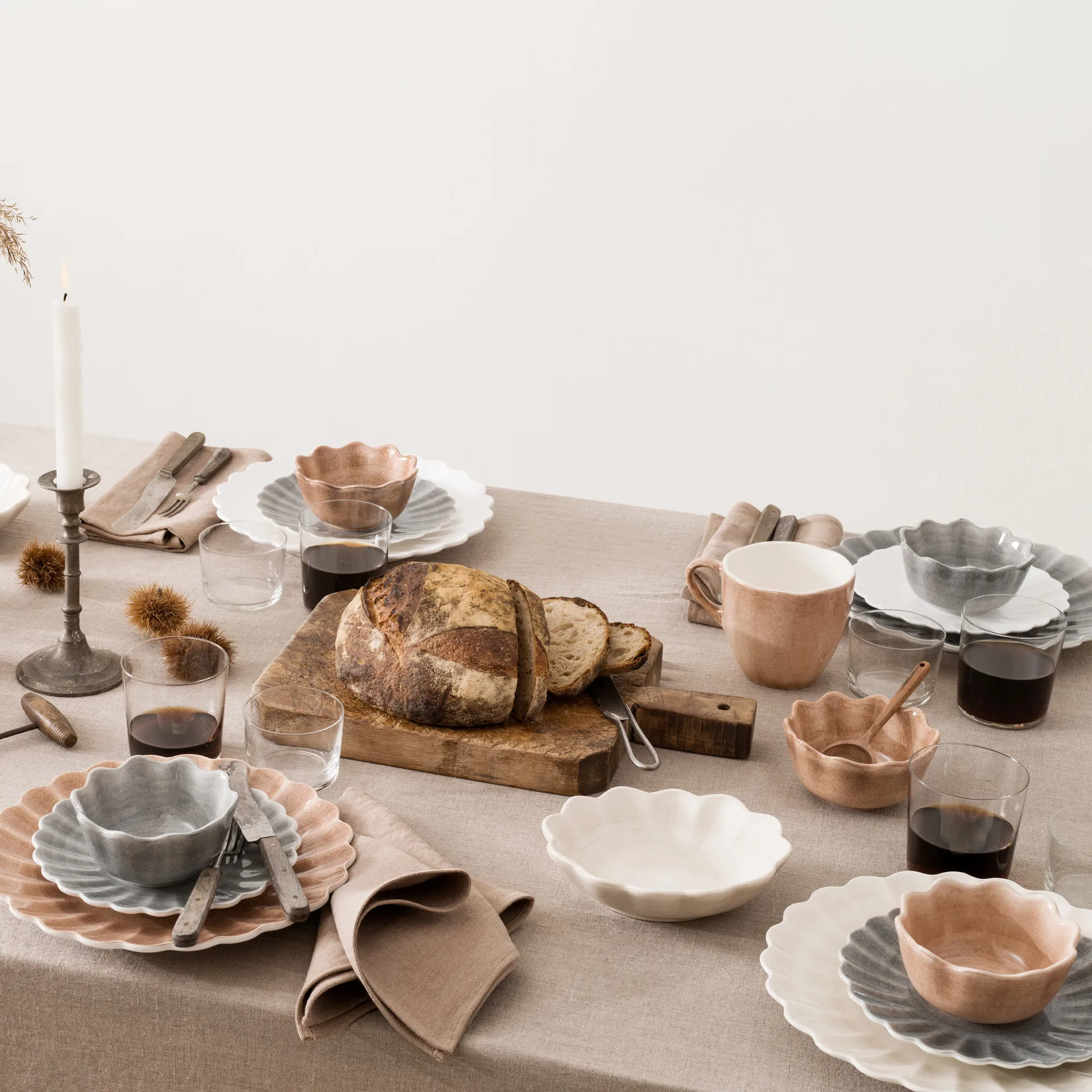 Talerz Oyster 20 cm, Szary Mateus