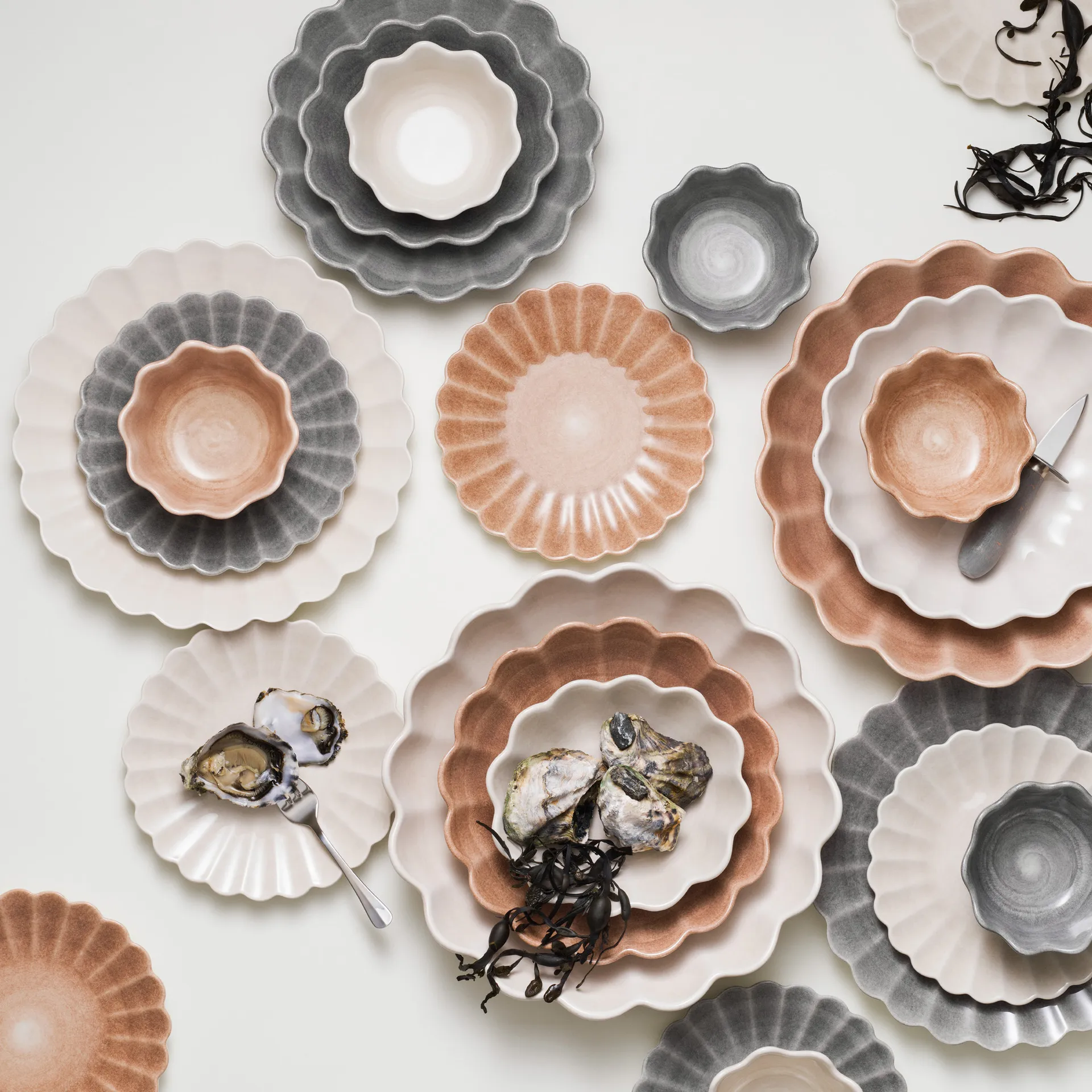 Talerz Oyster 20 cm, Szary Mateus