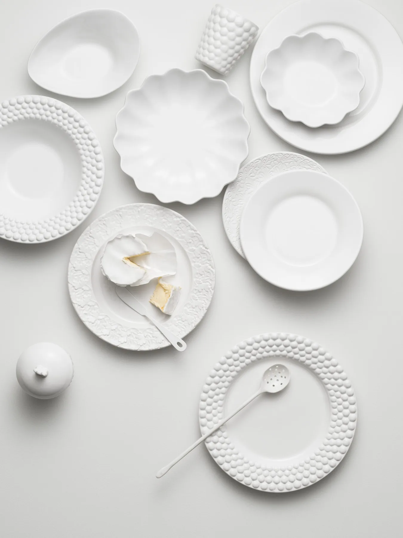 Talerz Oyster 28 cm, Biały Mateus