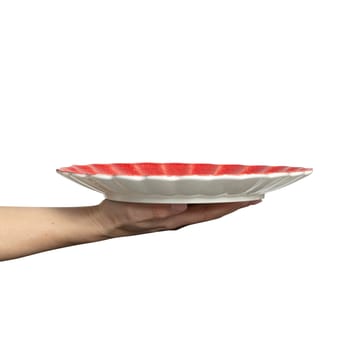 Talerz Oyster 28 cm - Czerwony - Mateus