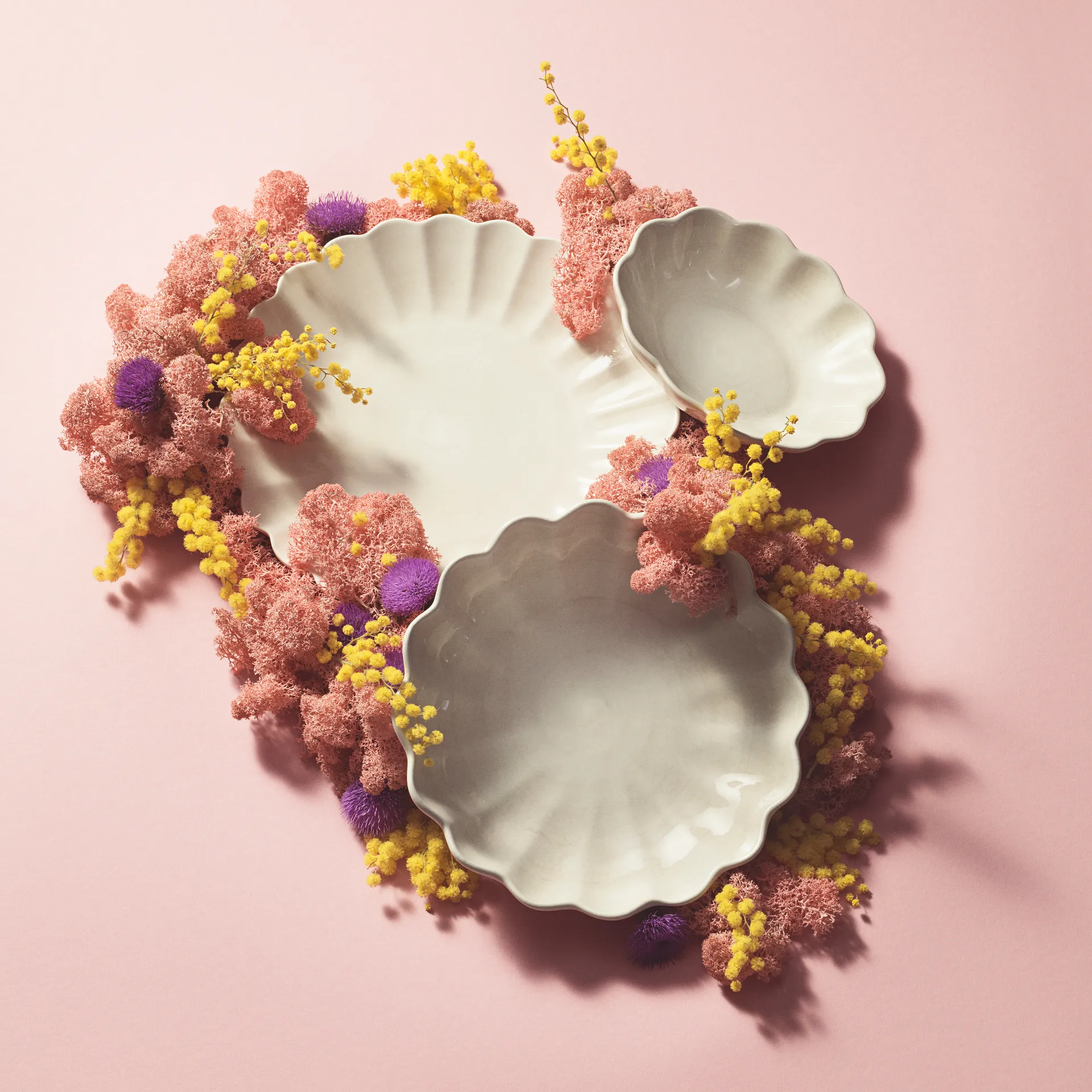 Talerz Oyster 28 cm, Piaskowy Mateus