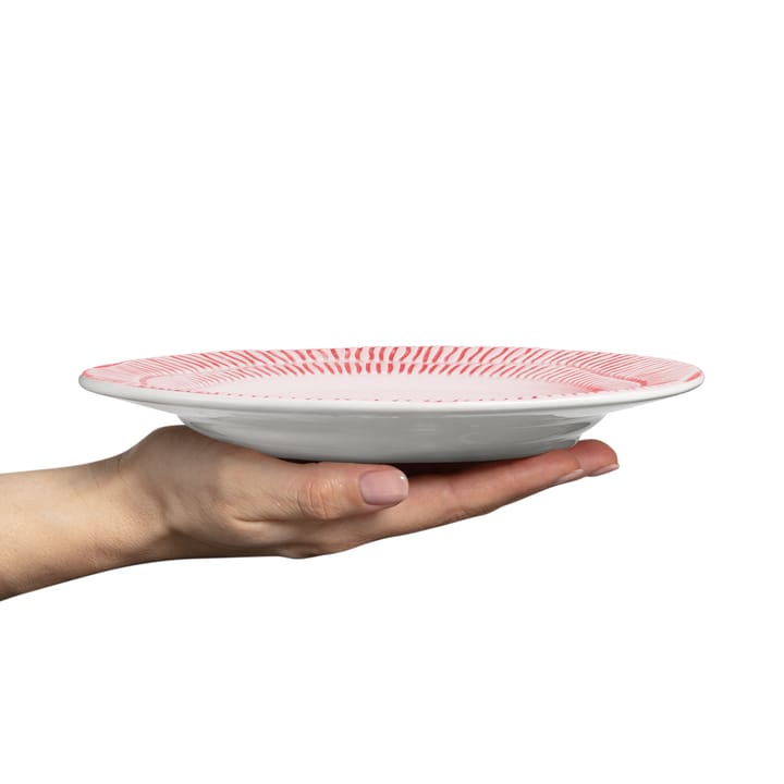 Talerz Stripes Ø21 cm, Jasny róż Mateus