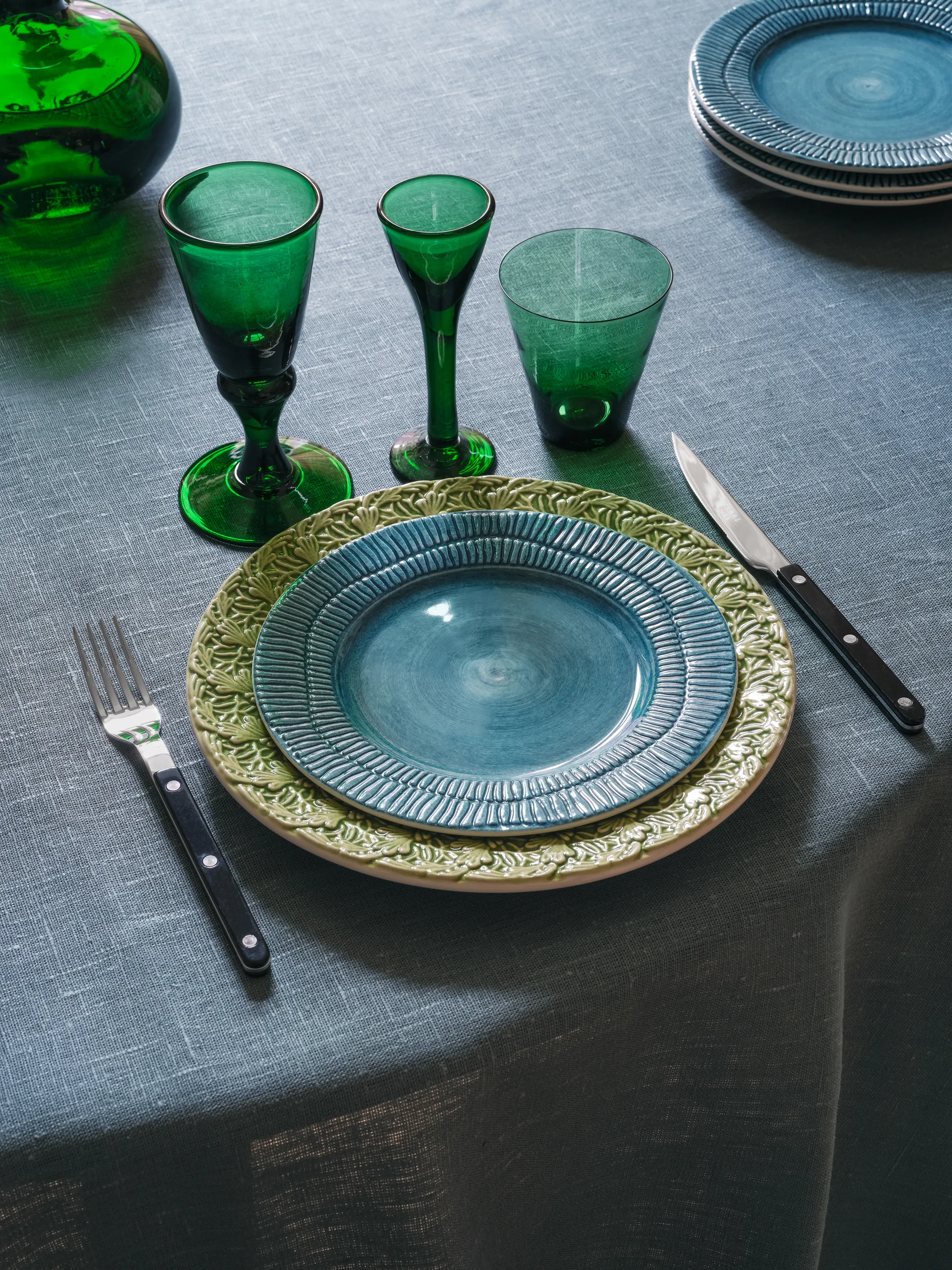 Talerz Stripes Ø21 cm, Ocean Mateus