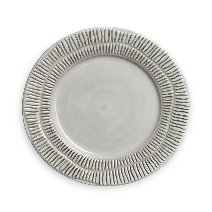 Talerz Stripes Ø21 cm - Szary - Mateus