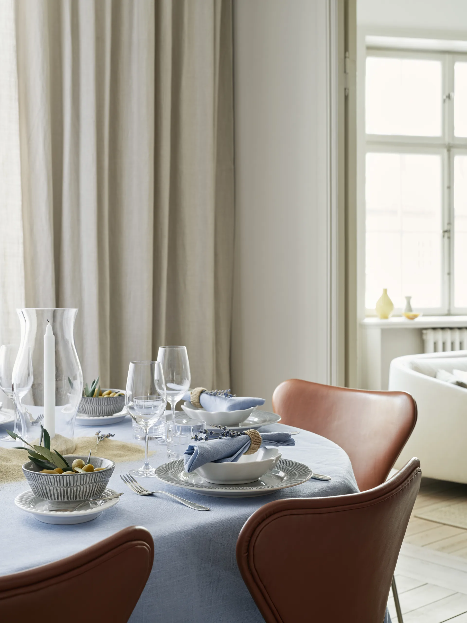 Talerz Stripes Ø28 cm, Szary Mateus