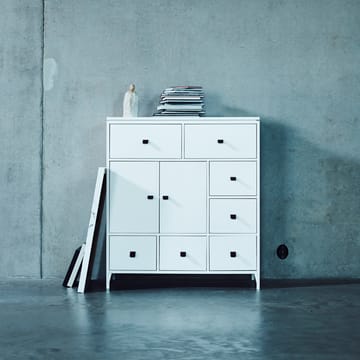 Komoda Abisko - biały, blat z betonu - Mavis