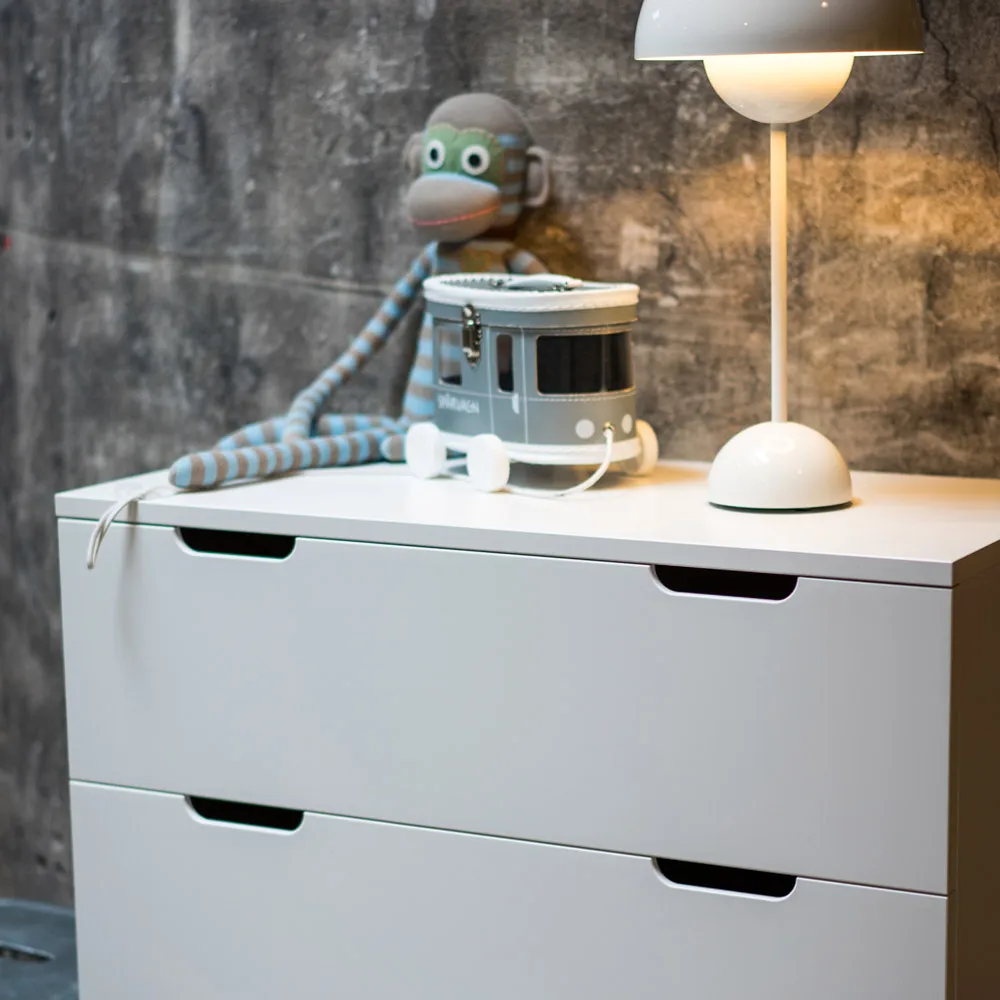 Komoda Aoko, 4 szuflady, Biały lakier Mavis