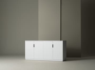 Kredens Aoko 77x160 cm - biały lakierowany - Mavis