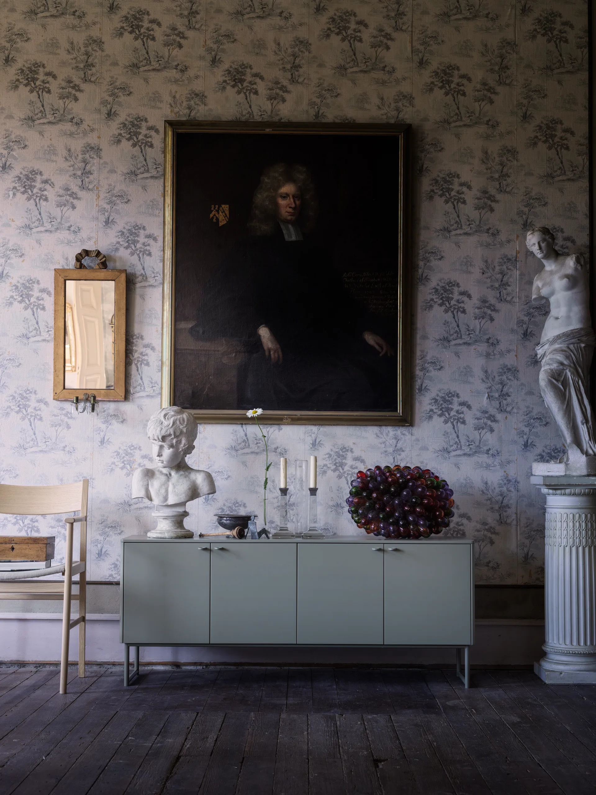 Kredens Deus 60 cm, Oliwkowoszary Mavis