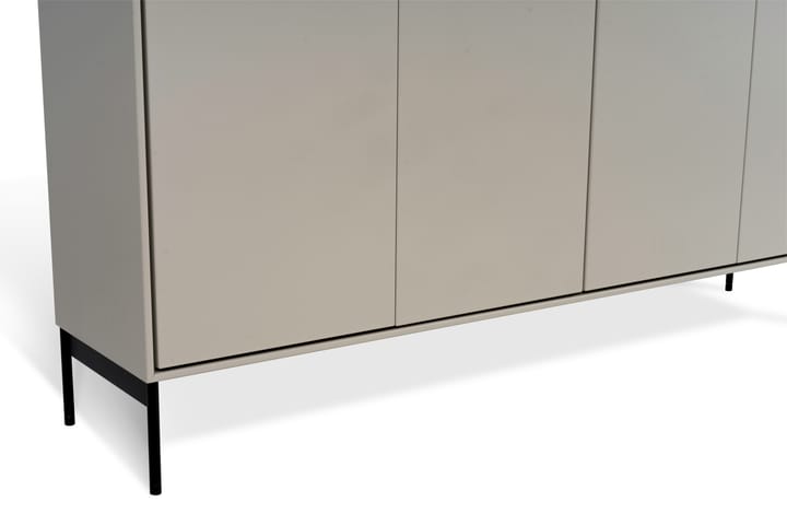 Kredens Volt 80x148 cm, Beżowo-czarny Mavis