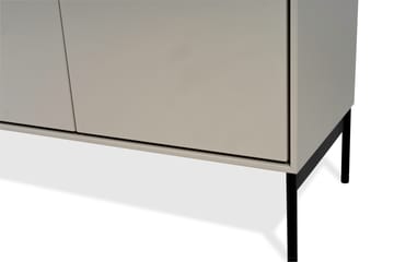 Kredens Volt 80x148 cm - Beżowo-czarny - Mavis