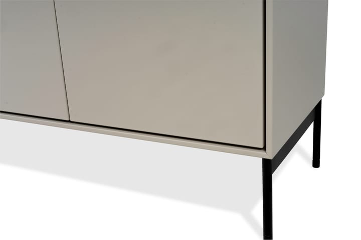 Kredens Volt 80x148 cm, Beżowo-czarny Mavis