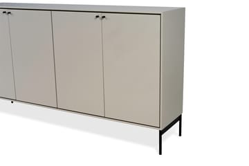 Kredens Volt 80x148 cm - Beżowo-czarny - Mavis