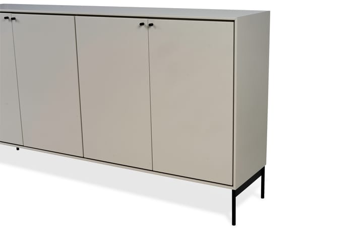 Kredens Volt 80x148 cm, Beżowo-czarny Mavis