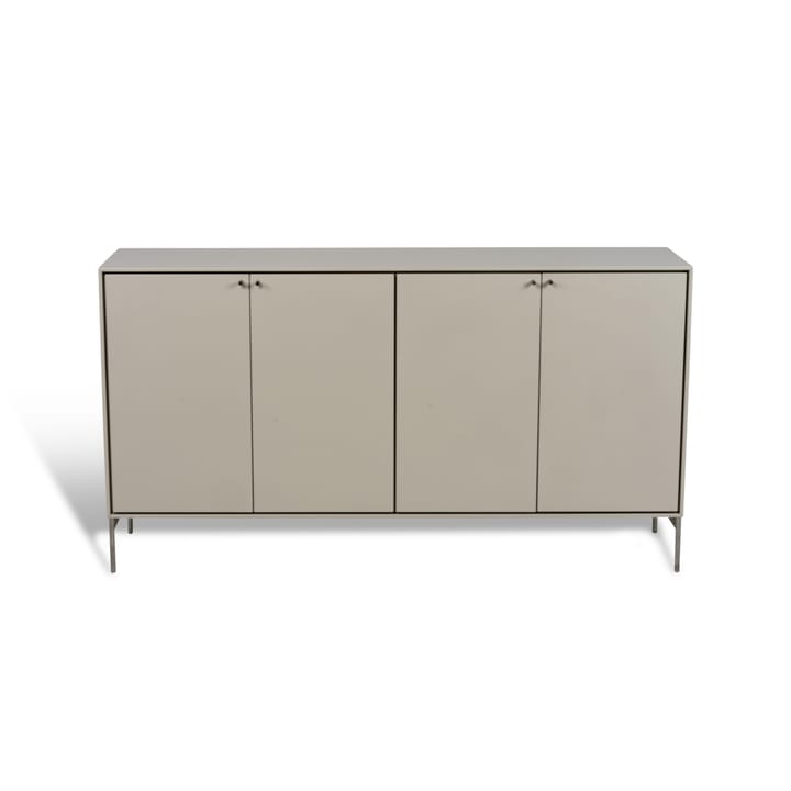 Kredens Volt 80x148 cm - Beżowy-stal nierdzewna - Mavis
