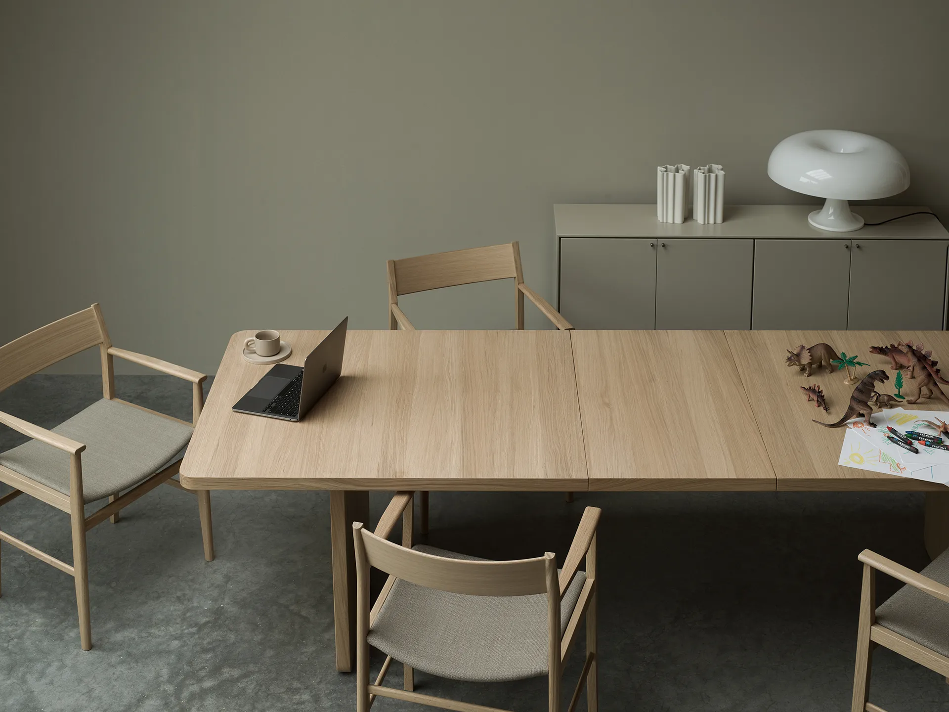 Kredens Volt 80x148 cm, Beżowy-stal nierdzewna Mavis