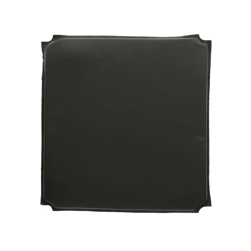 Poduszka na krzesło Rod, skóra czarna Mavis