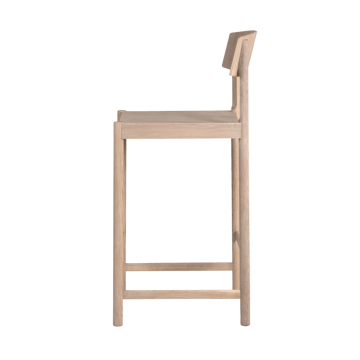 Stołek barowy Rod 65 cm - Bielony woskowany dąb - Mavis