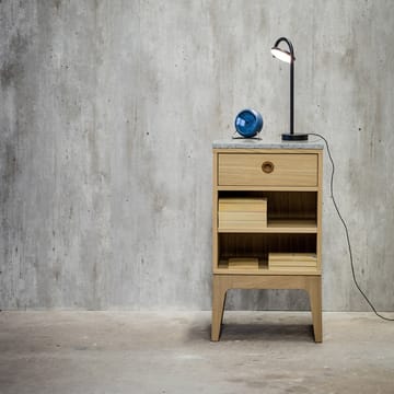Stolik nocny Höllviken - jasnoszary, 1 szuflada - Mavis