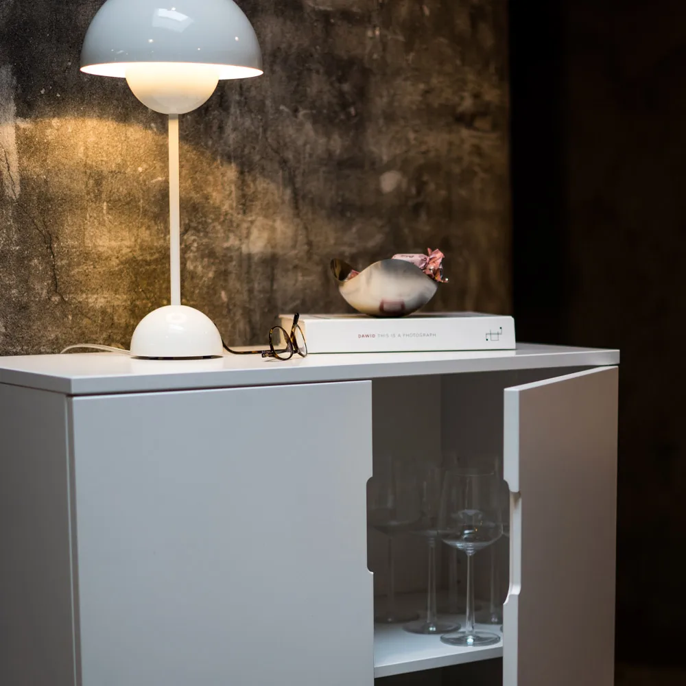 Szafa Aoko 120 cm, Biały lakier Mavis