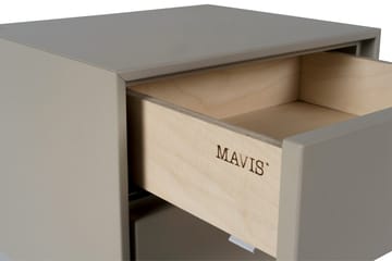 Szafka nocna wisząca Volt - Beżowo-czarny - Mavis