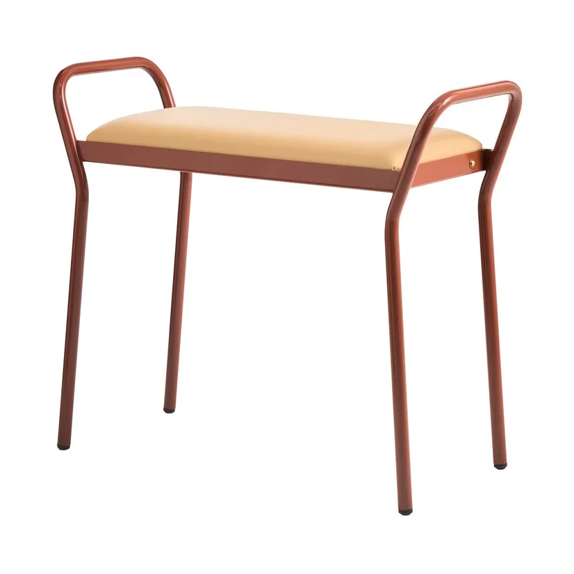 Anyone stołek, Cinnamon-vegeta trace leather Maze